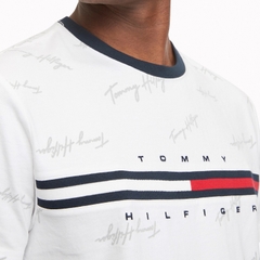 Áo Tommy Hilfiger Essential Script Logo White 78D8510 100