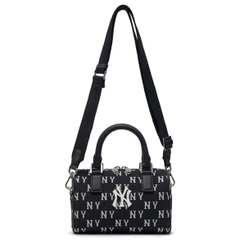 Túi MLB Classic Monogram Jacquard Small Boston Bag NY Black 3ABWS014N 50BKS