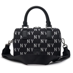 Túi MLB Classic Monogram Jacquard Small Boston Bag NY Black 3ABWS014N 50BKS