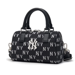 Túi MLB Classic Monogram Jacquard Small Boston Bag NY Black 3ABWS014N 50BKS