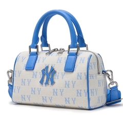 Túi MLB Classic Monogram Jacquard Small Boston Bag NY Sky Blue 3ABWS014N 50SBD