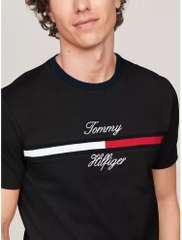 Áo Tommy Hilfiger Flag Logo Autograph Tino Black 78JA945 001