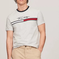 Áo Tommy Hilfiger Flag Logo Thêu Grey 78JA947 050