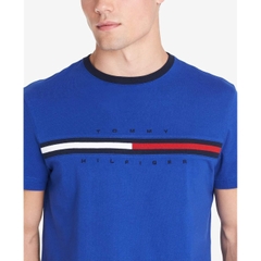 Áo Tommy Hilfiger Embroidered Flag Logo Blue 78C8797 439