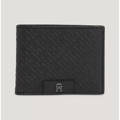 Ví Tommy Hilfiger Monogram Mini Credit Card Wallet Black AM12175 001