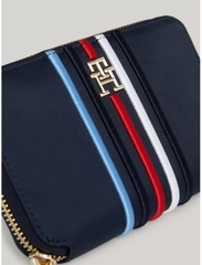 Ví Tommy Hilfiger Stripe Large Zip Wallet Space Blue AW16018 400