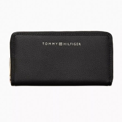 Ví Tommy Hilfiger Large Zip Wallet Pebble Black 6946753 990