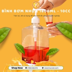 Bình bơm đường nhựa 1600ml 10cc