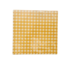 Giấy thấm dầu kẻ caro size 18x18 - màu vàng