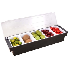 Khay topping nhựa 5 ngăn