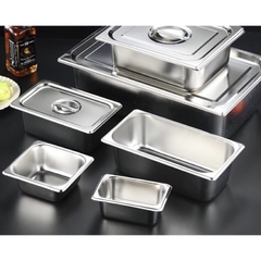 Khay inox 1/4 cao 10cm