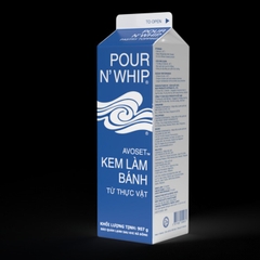 Kem Làm Bánh Avoset Pour N'Whip Pastry Topping Hộp 907g (Xanh dương)