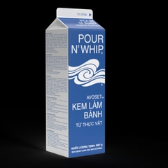 Kem Làm Bánh Avoset Pour N'Whip Pastry Topping Hộp 907g (Xanh dương)