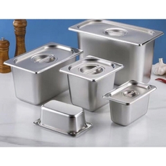 Khay inox 1/4 cao 10cm