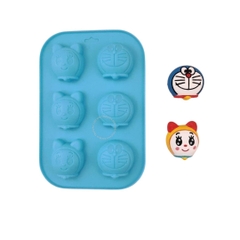 Khuôn silicon 6 hình Doraemon, Doremi