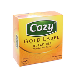 Trà Đen Cozy Nhãn Vàng hộp 200g (100 túi x 2g)