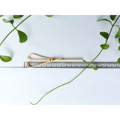 Tăm tre xiên trái cây trái tim màu tự nhiên 100 chiếc, 12cm