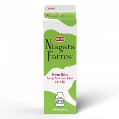 Kem Sữa Trang Trí & Làm Bánh Cao Cấp Rich's Niagara Farms Hộp 1Kg (Xanh lá)