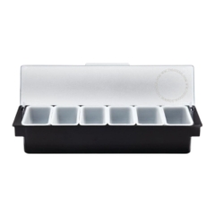 Khay topping nhựa 6 ngăn