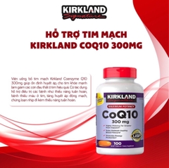 Viên uống Hỗ trợ Tim Mạch CoQ10 Kirkland Signature 300mg lọ 100 viên
