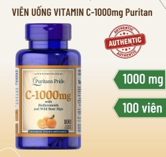 Viên uống Vitamin C 500mg Puritan's Pride, lọ 100 viên