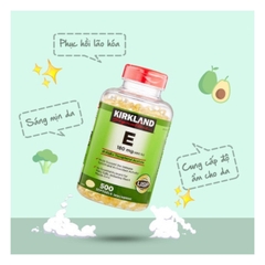 Viên Uống Vitamin E Kirkland 400 IU 500 - Hỗ Trợ Làm Đẹp Da, Chống Lão Hoá, Giảm Mụn Trứng Cá