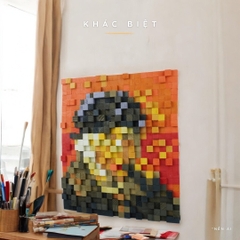 Tranh Pixel Self-Portrait with Bandaged Ear (Blur)