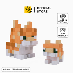 Mô Hình Gỗ Mèo Garfield (Art Toy)