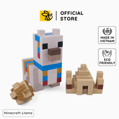 Mô Hình Gỗ Minecraft LLama (Art Toy)