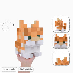 Mô Hình Gỗ Mèo Garfield (Art Toy)