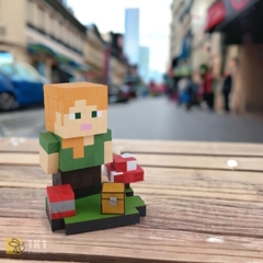 Mô Hình Gỗ Minecraft Alex (size M)