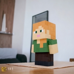 Mô Hình Gỗ Minecraft Alex (size M)
