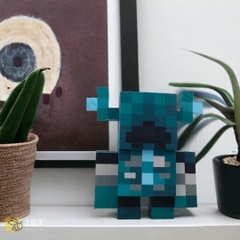 Mô Hình Gỗ Minecraft Warden (Art Toy)