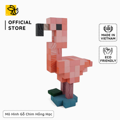 Mô Hình Gỗ Chim Hồng Hạc (Art Toy)