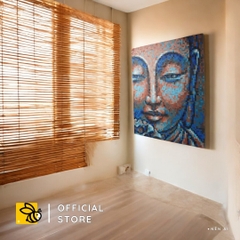 Tranh Pixel Gỗ Chân Dung Phật khổ lớn 79x66 cm (Chill)