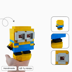 Mô Hình Gỗ Nhân Vật Minion Bob (size s)