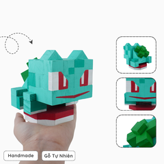 Mô Hình Gỗ Bulbasaur (Pokemon)
