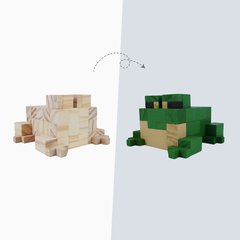(DIY) Kit Tô Màu Mô Hình Minecraft Frog Ếch (s)