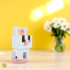 (DIY) Kit Tô Màu Mô Hình Minecraft Rabbit Thỏ (s)