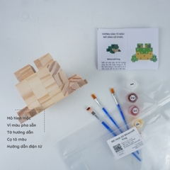(DIY) Kit Tô Màu Mô Hình Minecraft Frog Ếch (s)