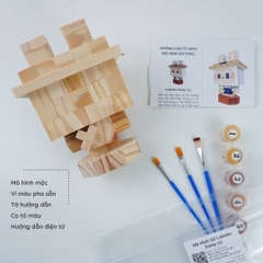 (DIY) Kit Tô Màu Mô Hình Labubu Daisy