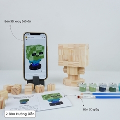 (DIY) Kit Tô Màu Minecraft Zombie