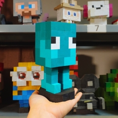 Mô Hình Gỗ Minecraft Squid Mực (s)