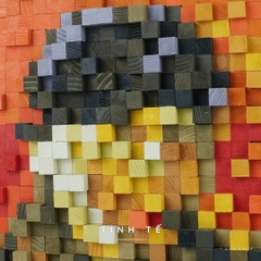 Tranh Pixel Self-Portrait with Bandaged Ear (Blur)