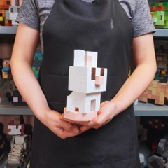 (DIY) Kit Tô Màu Mô Hình Minecraft Rabbit Thỏ (s)