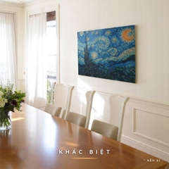 Kit Tự Làm Tranh Pixel Gỗ Starry Night 80x63 cm (Chill Khổ Lớn)