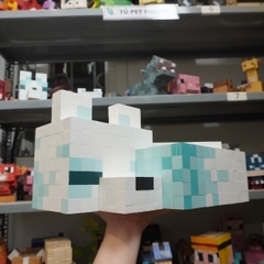 Mô Hình Gỗ Minecraft Cáo Tuyết (size XL)