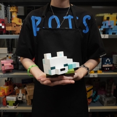 Mô Hình Gỗ Minecraft Cáo Tuyết (size s)