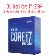 CPU CORE I7 10700F Socket 1151 BOX FULL VAT (LƯU Ý DÒNG F KHÔNG CÓ VGA ONBOARD)