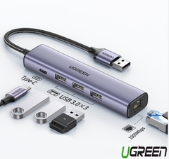 BỘ CHUYỂN USB RA LAN+3 USB 3.0 UGREEN 20915 VAT